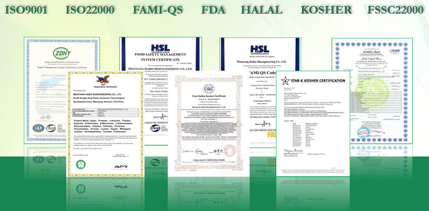 Habio Beta Mannanase Fermentação por Hidrólise enzimática in vitro para farinha de palma, farinha de soja, etc.